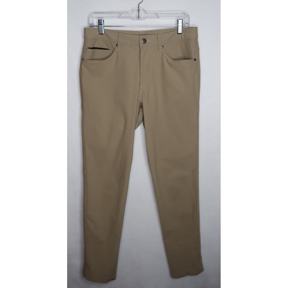 Lululemon ABC Pant Slim Warpstreme 30" Artifact Khaki Men 30 Stretch Chino Pants